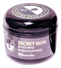 Пузырьковая маска для лица с черной глиной Secret Skin Black Head Bubble Clay Mask 100мл