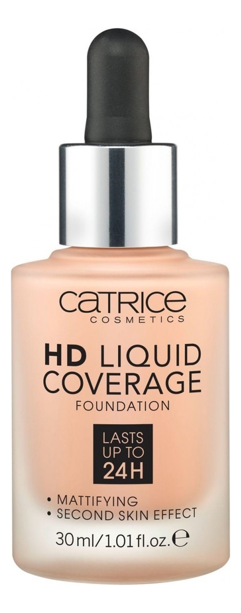 Тональная основа для лица HD Liquid Coverage Foundation 30мл: 020 Rose Beige тональная основа для лица hd liquid coverage foundation 30мл 020 rose beige