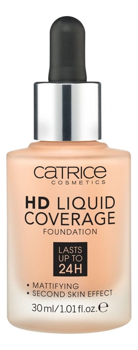 

Тональная основа для лица HD Liquid Coverage Foundation 30мл: 030 Sand Beige, Тональная основа для лица HD Liquid Coverage Foundation 30мл