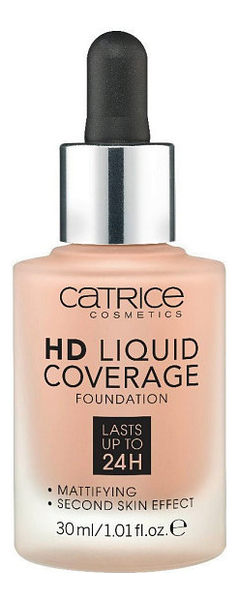 Тональная основа для лица HD Liquid Coverage Foundation 30мл: 040 Warm Beige тональная основа для лица hd liquid coverage foundation 30мл 030 sand beige