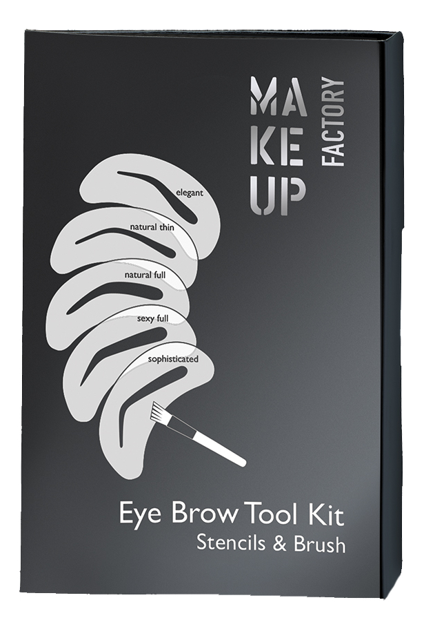 Набор трафаретов для бровей Eye Brow Tool make up factory набор трафаретов для бровей eye brow tool kit
