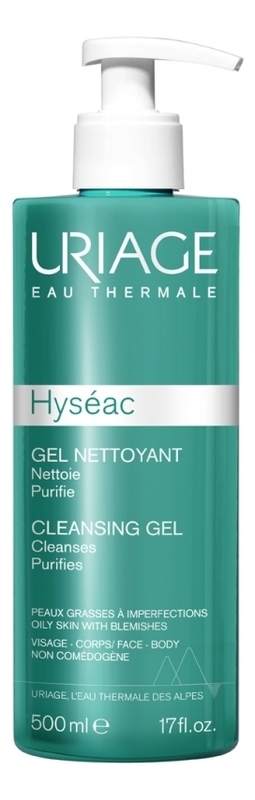 Мягкий очищающий гель для лица Hyseac Gel Nettoyant: Гель 500мл мягкий очищающий гель для лица uriage hyseac gel nettoyant гель 150 мл