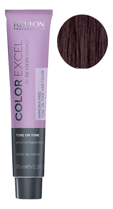 

Крем-гель краска для волос Color Excel by Revlonissimo 70мл: 4.65 Темно-Красный, Крем-гель краска для волос Color Excel by Revlonissimo 70мл