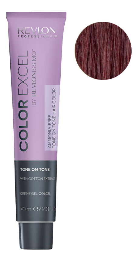 

Крем-гель краска для волос Color Excel by Revlonissimo 70мл: 6.65 Пурпурно-Красный, Крем-гель краска для волос Color Excel by Revlonissimo 70мл