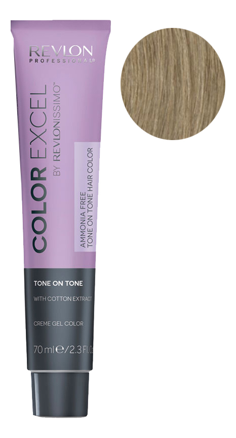 

Крем-гель краска для волос Color Excel by Revlonissimo 70мл: 8 Блондин Светлый, Крем-гель краска для волос Color Excel by Revlonissimo 70мл