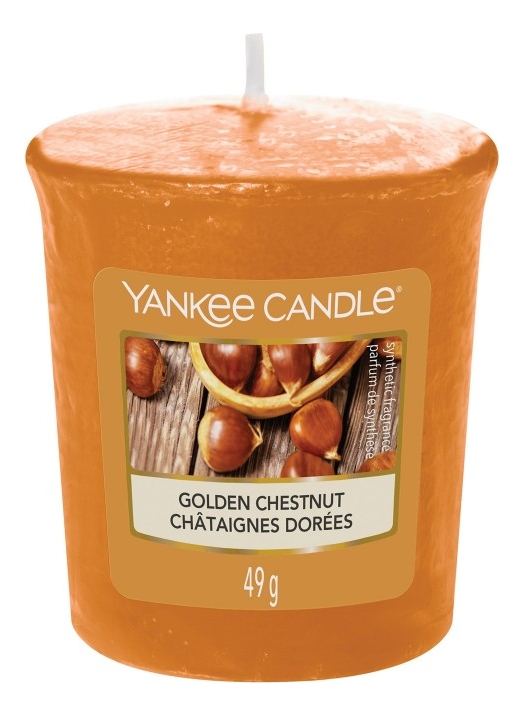 

Ароматическая свеча Golden Chestnut: Свеча 49г, Ароматическая свеча Golden Chestnut