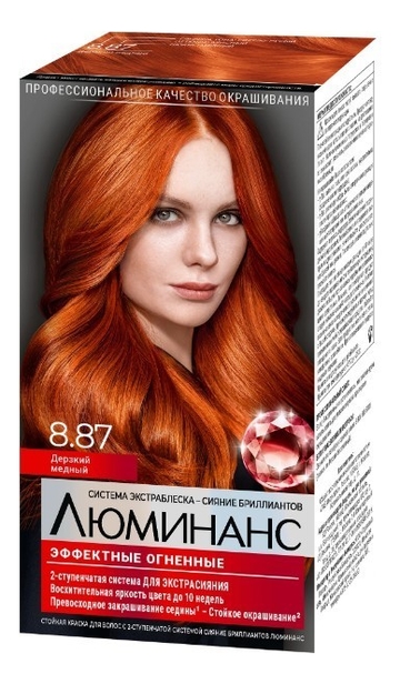 Краска для волос Luminance Color 165мл: 8.87 Дерзкий медный краска для волос 8 87 дерзкий медный luminance люминенс 165мл