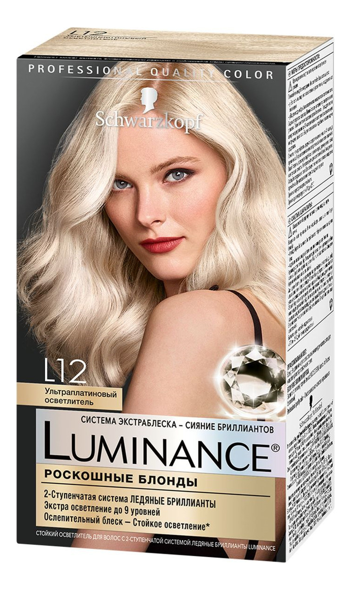 

Краска для волос Luminance Color 165мл: L12 Ультра платиновый осветлитель, Краска для волос Luminance Color 165мл