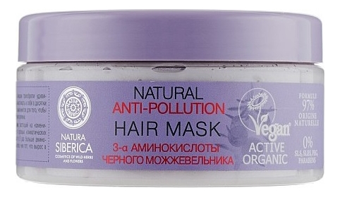 

Маска для тонких волос и секущихся кончиков волос Active Organic Natural Anti-Pollution 300мл