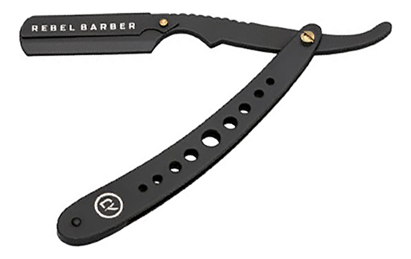 Опасная бритва со сменными лезвиями Rebel Barber Predator Black от Randewoo