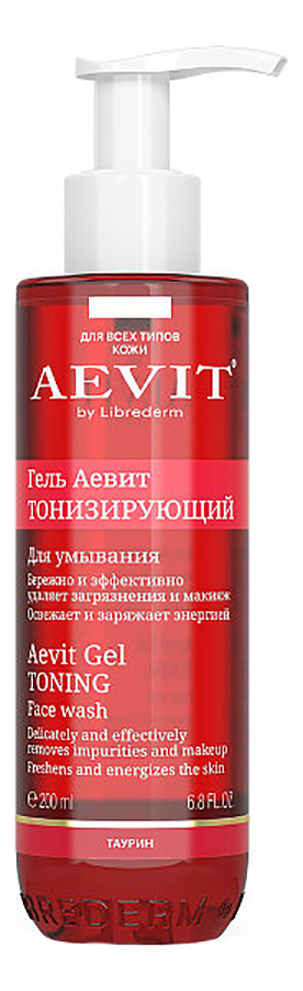 Тонизирующий гель для умывания Aevit By Librederm Gel Toning: Гель 200мл гель для умывания aevit by librederm гель тонизирующий для умывания aevit gel toning face wash