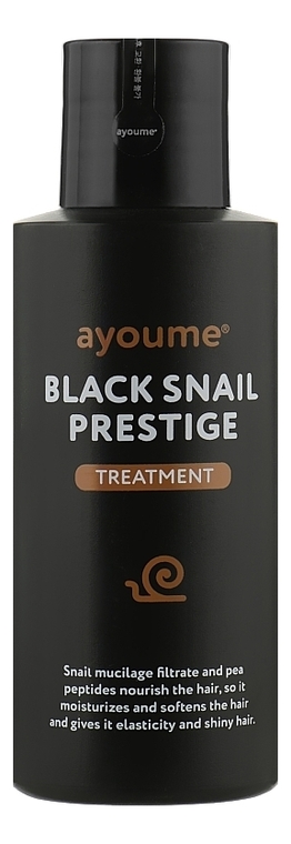 

Маска для волос с муцином улитки Black Snail Prestige Treatment: Маска 100мл, Маска для волос с муцином улитки Black Snail Prestige Treatment