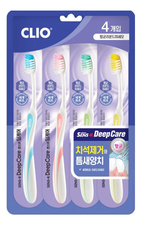 CLIO Набор зубных щеток Sens-R Deep Care 4шт