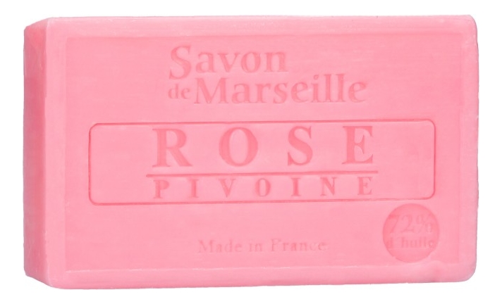 Марсельское мыло Savon De Marseille Rose Pivoine 100г