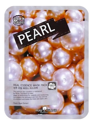 Тканевая маска для лица Real Essence Pearl Mask Pack 25мл 40₽