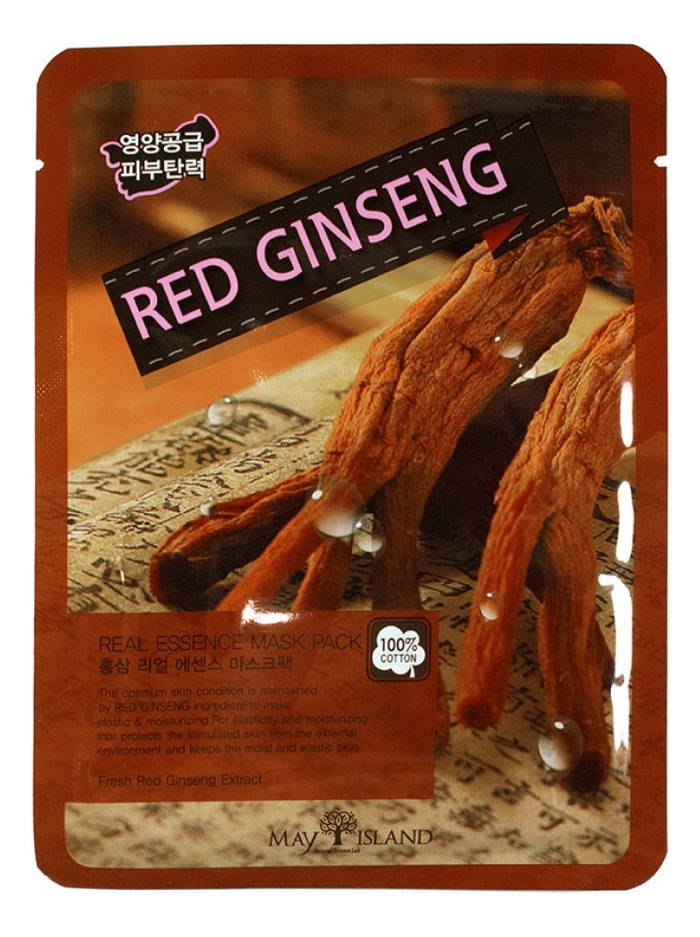 Тканевая маска для лица Real Essence Red Ginseng Mask Pack 25мл