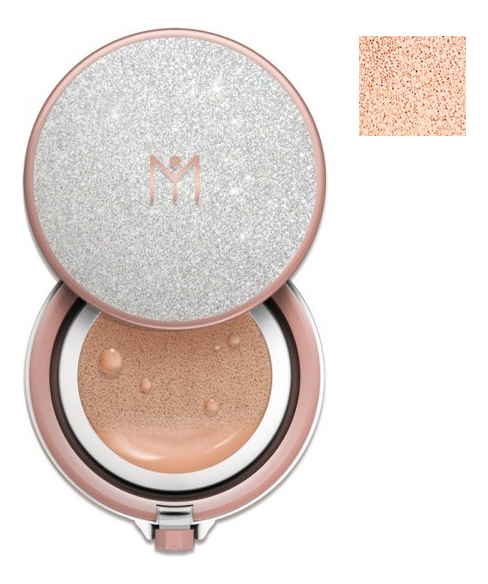 

Увлажняющий тональный кушон для лица с эффектом сияния Audrey Diapearl Cushion SPF50+ PA++++ 15г: 13 Light Begie, Увлажняющий тональный кушон для лица с эффектом сияния Audrey Diapearl Cushion SPF50+ PA++++ 15г