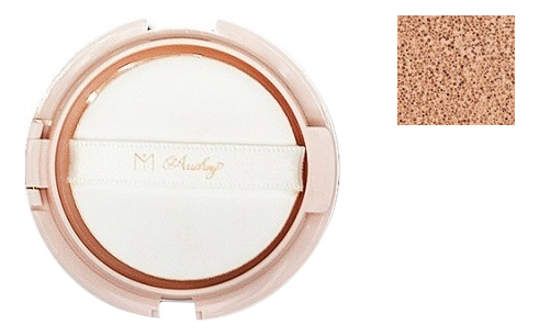 

Увлажняющий тональный кушон для лица с эффектом сияния Audrey Diapearl Cushion SPF50+ PA++++ 15г: 23 Sand Begie (запасной блок), Увлажняющий тональный кушон для лица с эффектом сияния Audrey Diapearl Cushion SPF50+ PA++++ 15г