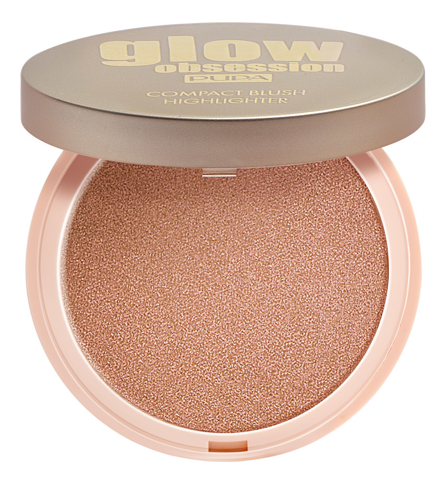 

Компактные румяна для лица Glow Obsession Compact Blush Highlighter 4,5г: 001 Peach, Компактные румяна для лица Glow Obsession Compact Blush Highlighter 4,5г