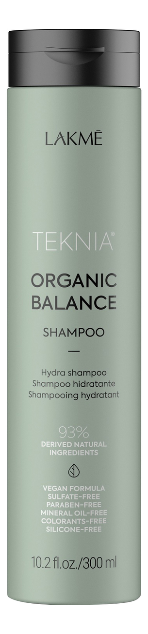 Купить Бессульфатный увлажняющий шампунь для волос Teknia Organic Balance Shampoo: Шампунь 300мл, Lakme