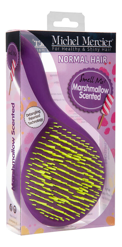 Щетка детская для нормальных волос с ароматом зефирки The Girlie Detangling Brush For Normal Hair Marshmellow от Randewoo