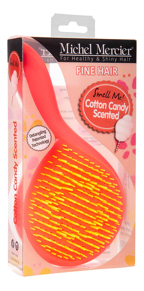 Щетка детская для тонких волос с ароматом сахарной ваты The Girlie Detangling Brush For Fine Hair Сotton Candy от Randewoo