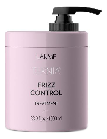 Дисциплинирующая маска для непослушных или вьющихся волос Teknia Frizz Control Treatment: Маска 1000мл профессиональная косметика для волос lakme маска для непослушных или вьющихся волос дисциплинирующая frizz control