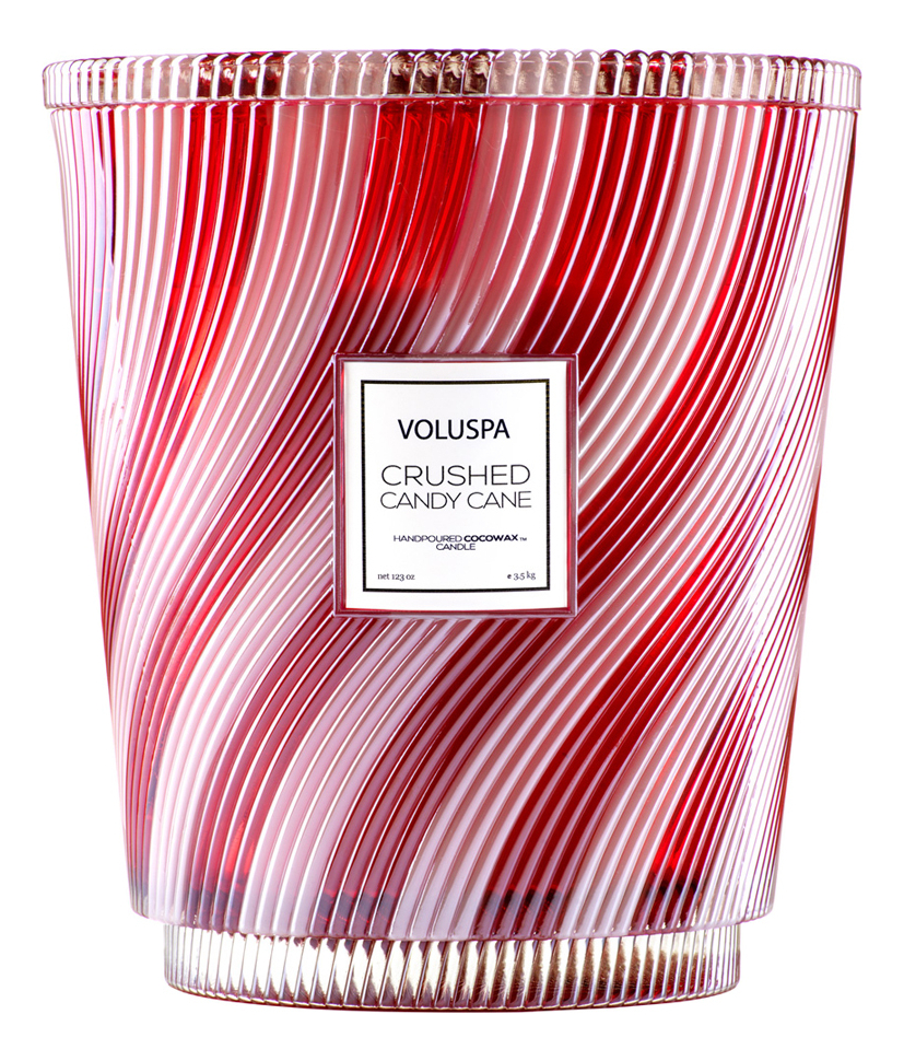 

Ароматическая свеча Crushed Candy Cane (Мятные Леденцы): свеча в алюминиевом подсвечнике с 5 фитилями 3500г, Ароматическая свеча Crushed Candy Cane (Мятные Леденцы)