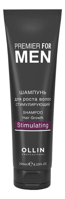 Шампунь для стимуляции роста волос Premier For Men Shampoo Hair Growth Stimulating 250мл гиалуроновый шампунь от выпадения и для роста волос for men hyaluronic hair growth shampoo 250мл