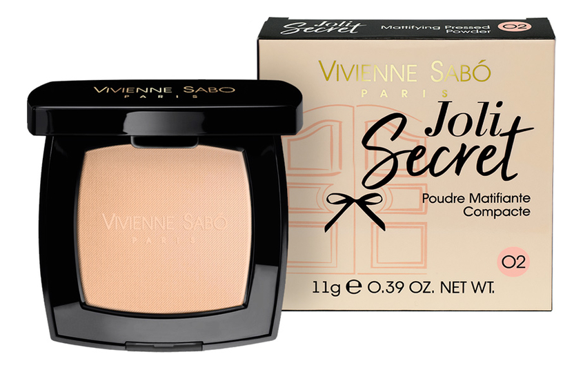 

Компактная матирующая пудра для лица Joli Secret Poudre Matifiante Сompacte 11г: No 02, Компактная матирующая пудра для лица Joli Secret Poudre Matifiante Сompacte 11г