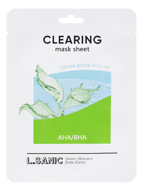 

Тканевая маска для очищения пор лица AHA/BHA Clearing Mask Sheet 25мл: Маска 3шт, Тканевая маска для очищения пор лица AHA/BHA Clearing Mask Sheet 25мл