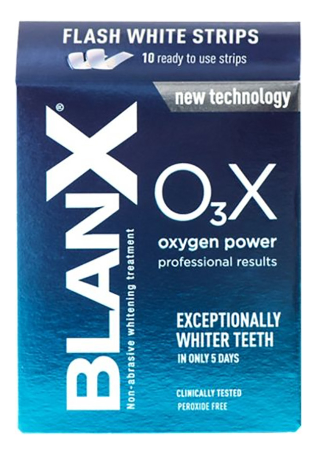 

Полоски для отбеливания зубов Flash White Strips O3X