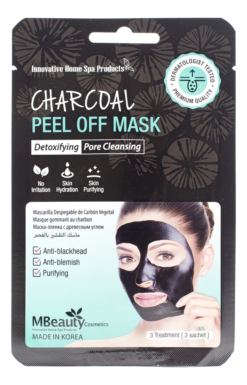 

Маска-пленка для лица с древесным углем Charcoal Peel Off Mask 3*7г