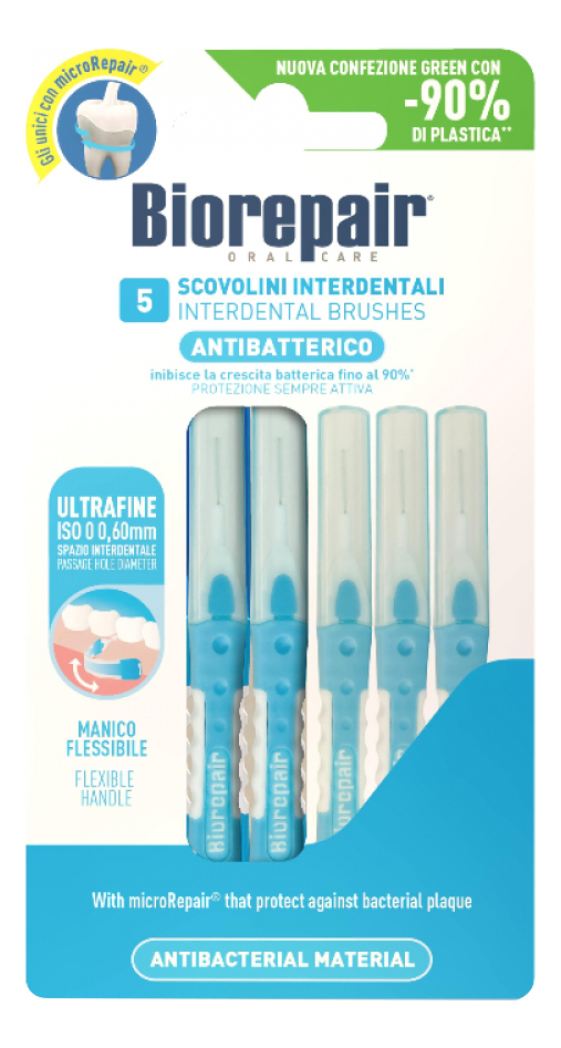 

Межзубные ершики цилиндрической формы Scovolini Interdentali Cilindrici 0,60мм 5шт