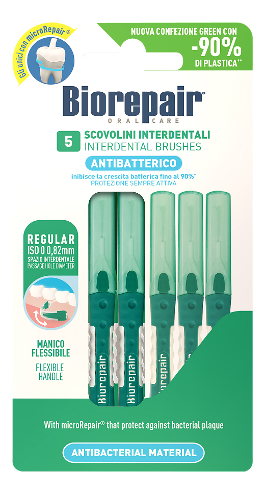 

Межзубные ершики цилиндрической формы Scovolini Interdentali Cilindrici 0,82мм 5шт