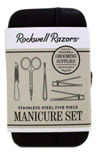 Rockwell Razors Маникюрный набор Rockwell (ножницы д/ногтей + кусачки д/ногтей + кусачки д/ногтей большие + пилка д/ногтей + пинцет + чехол для хранения)