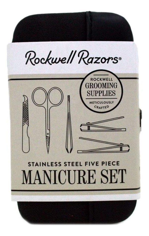 Маникюрный набор Rockwell (ножницы д/ногтей + кусачки д/ногтей + кусачки д/ногтей большие + пилка д/ногтей + пинцет + чехол для хранения)
