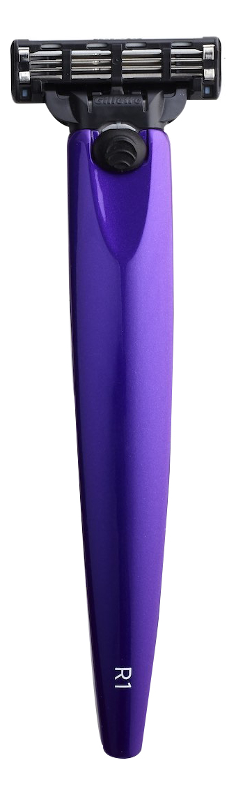 Бритва R1 Gillette Mach3 (фиолетовый металлик)
