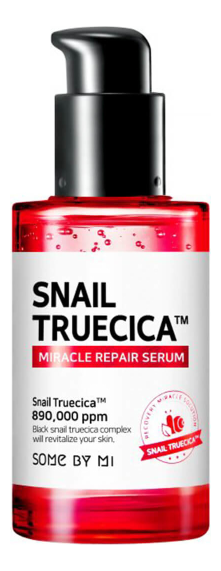 Купить Сыворотка для лица с улиточным муцином Snail Truecica Miracle Repair Serum 50мл, Some By Mi