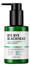 Some By Mi Пенка-маска для лица против черных точек Bye Bye Blackhead 30 Days Miracle Green Tea Tox Bubble Cleanser 120г
