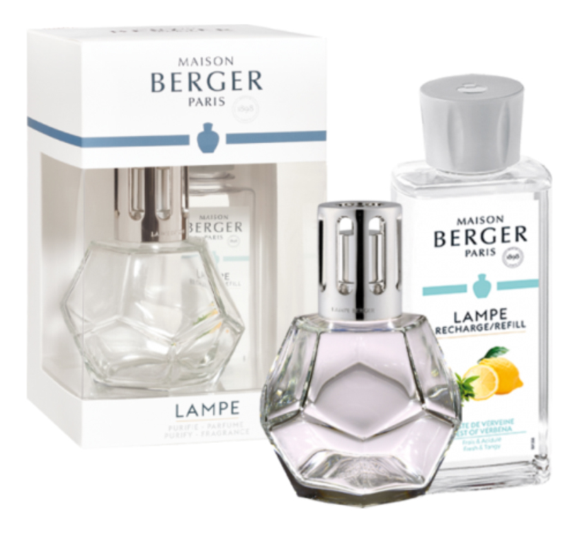 

Набор Geometry Gift Set: Clear лампа + аромат для лампы Zest Of Verbena 180мл, Набор Geometry Gift Set