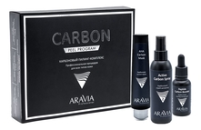 Aravia Карбоновый пилинг-комплекс для лица Carbon Peel Program (пилинг-маска 100мл + спрей-активатор 150мл + пептид-концентрат 30мл)