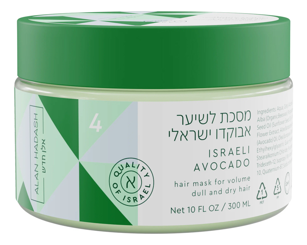 

Маска для увлажнения и блеска волос Israeli Avocado 300мл