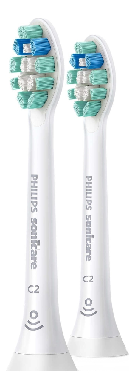 Сменная насадка для электрической зубной щетки C2 Optimal Plaque Defence Sonicare HX9022/10 2шт от Randewoo