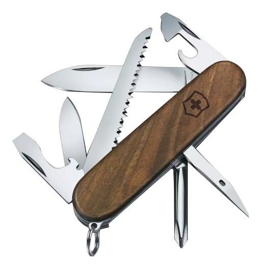 Нож перочинный Hiker 91мм, 11 функций 1.4611.63 (деревянная рукоять)