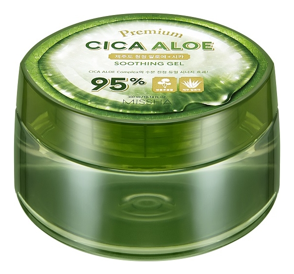 

Успокаивающий гель для лица и тела Premium Cica Aloe Soothing Gel 300мл