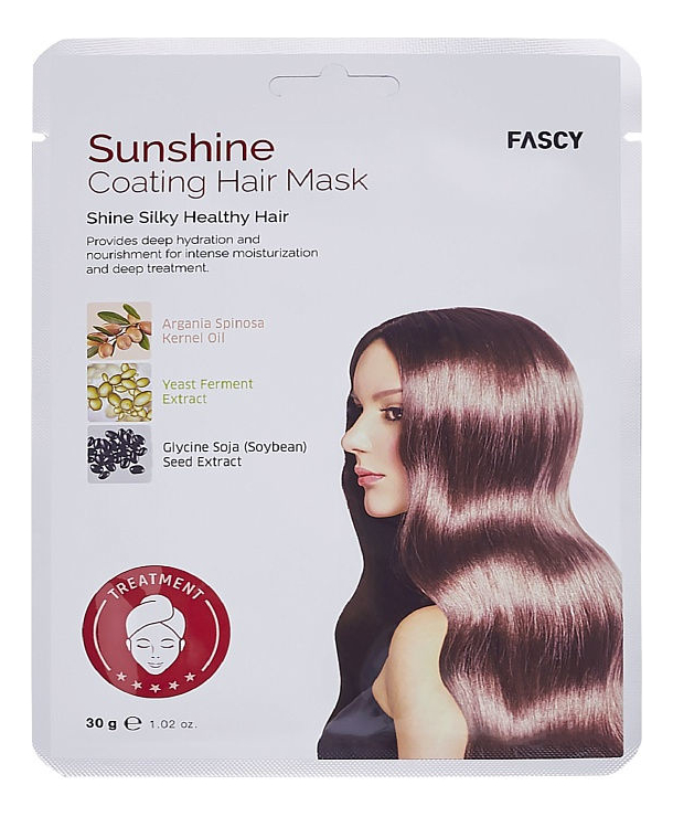 

Восстанавливающая маска-шапочка для волос с аргановым маслом Sunshine Coating Hair Mask 30г