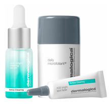 Dermalogica Набор для лица Active Clearing Clear + Bright (корректор 6мл + сыворотка 10мл + микрофолиант 13г)