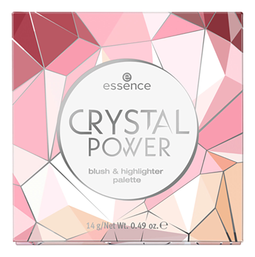 

Палетка для макияжа Crystal Power Blush & Highlighter 14г