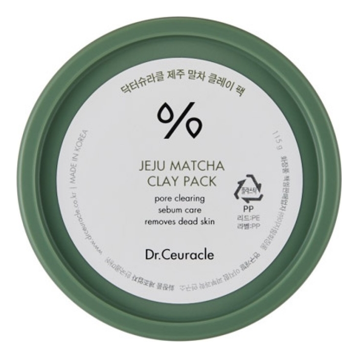 

Очищающая маска для лица с глиной и зеленым чаем Матча Jeju Matcha Clay Pack 115г